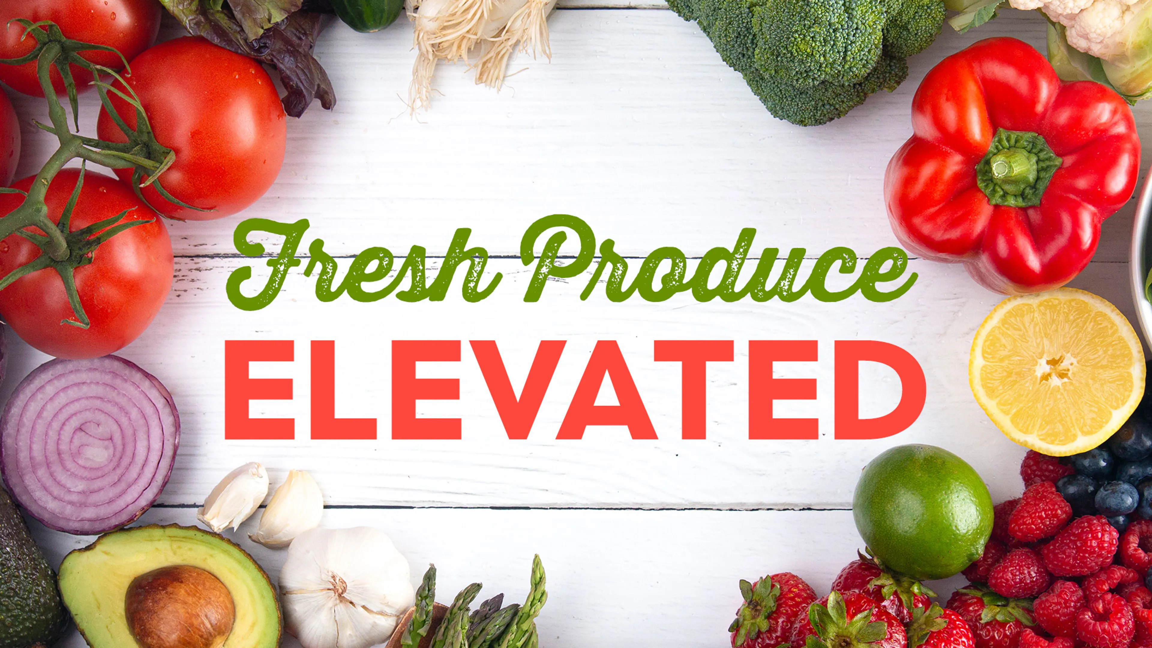Fresh Produce Elevated poster
